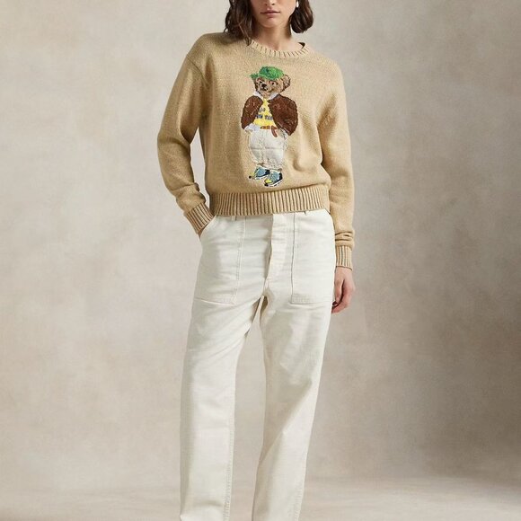 Polo Ralph Lauren Cartoon bear khaki sweater - Picture 4 of 5